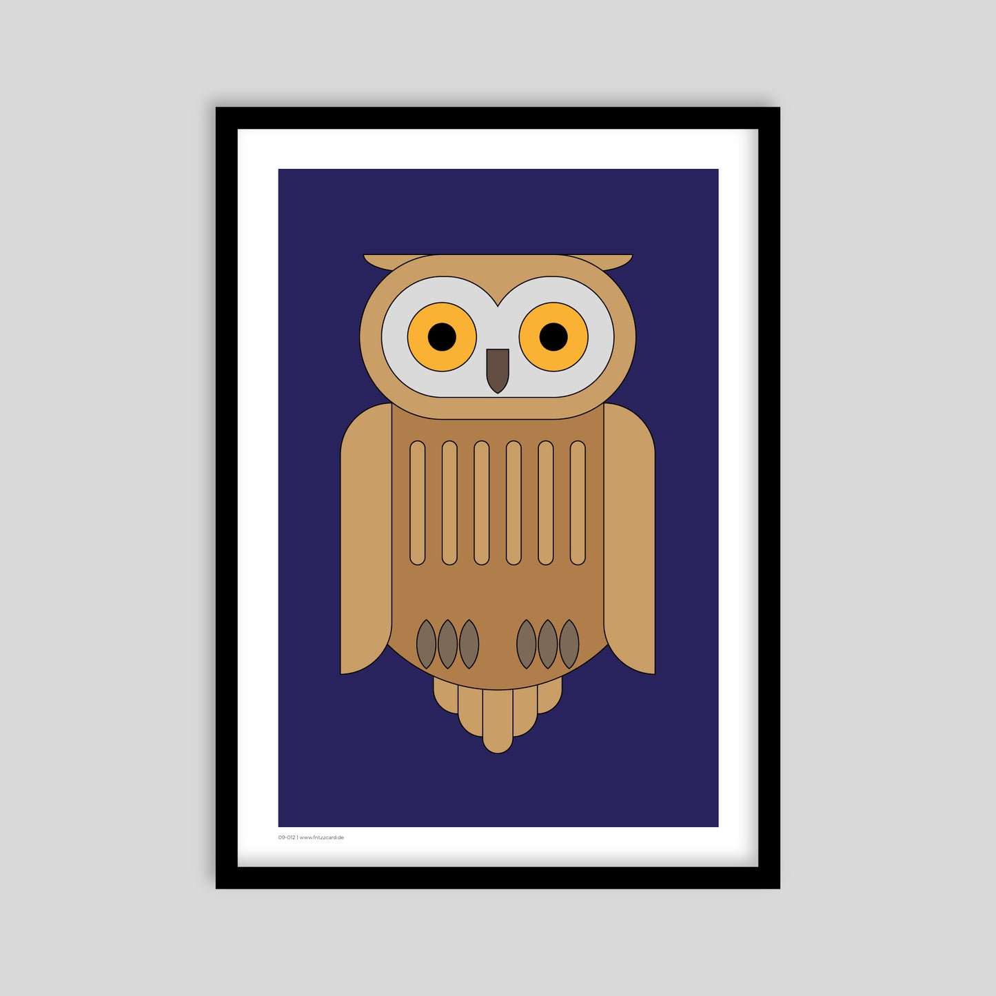 Kunstdruck Eule