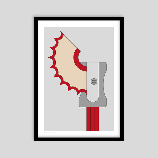 Kunstdruck Anspitzer rot