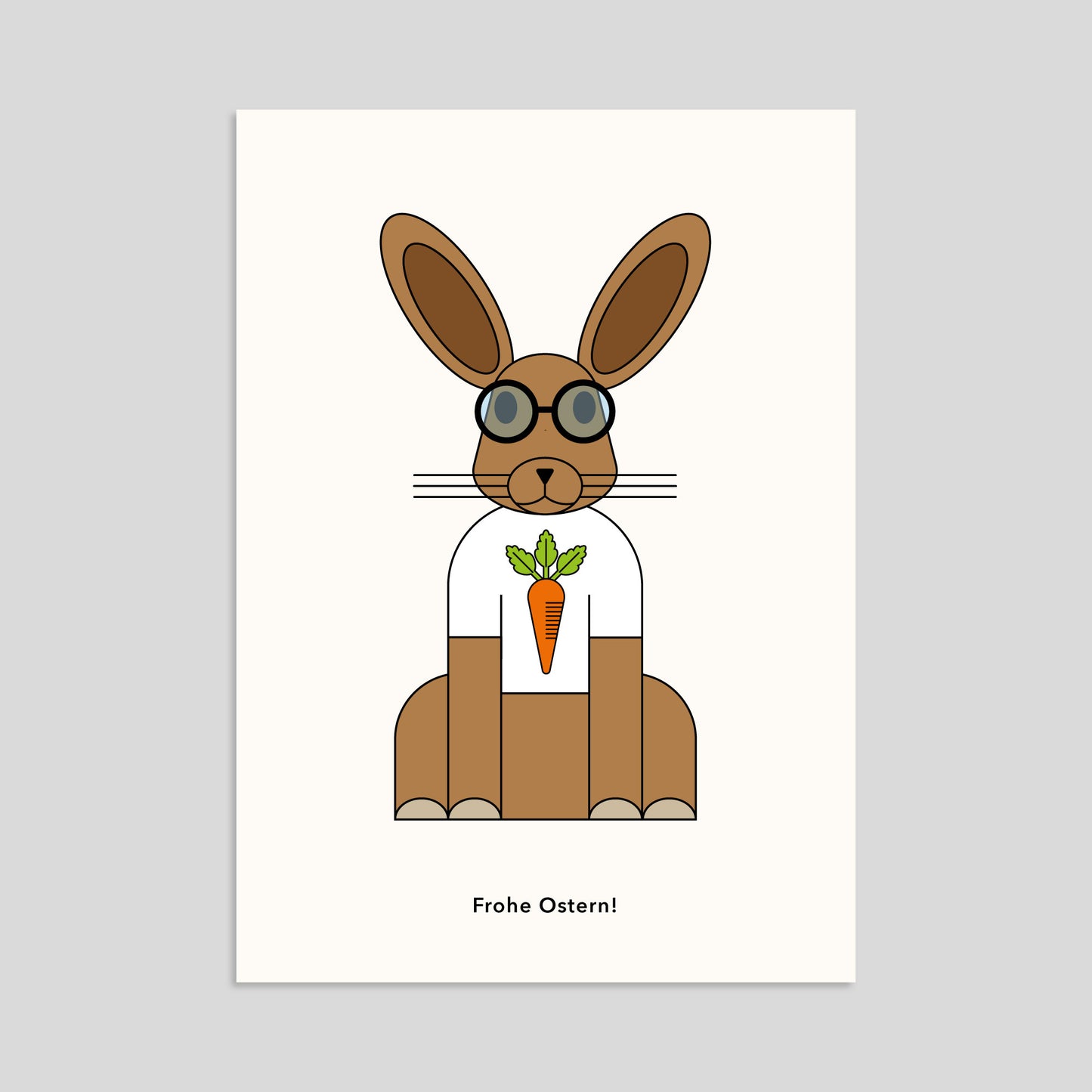 Hase mit Brille